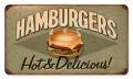 Vintage-Retro Hamburgers Metal-Tin Sign