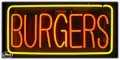 Neon Business Sign - Burgers