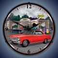 Vintage-Retro  1967 Nova (red) Lighted Wall Clock