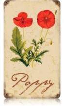 Vintage-Retro Poppy Metal-Tin Sign