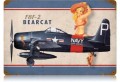 Vintage-Retro F8F Bearcat Metal-Tin Sign