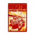 Vintage Brighton Speed Trials Metal Sign 16 x 24 Inches Inches