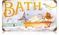 Vintage-Retro Mermaid Bath Metal-Tin Sign