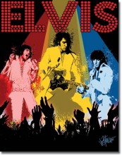 Retro Petruccio- Elvis Vegas Metal Sign