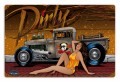 Retro Dirty Tin Sign