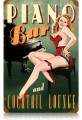 Vintage-Retro Piano Bar Metal-Tin Sign