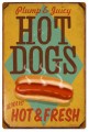 Vintage-Retro Hot Dogs Metal-Tin Sign 3