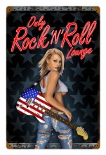Retro American Rocker Metal Sign