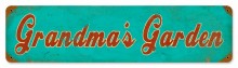 Retro Grandmas Garden Tin Sign