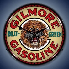 Vintage-Retro  Gilmore Gasoline Lighted Wall Clock