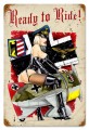 Vintage-Retro Frau Flyer Metal-Tin Sign