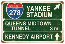 Vintage-Retro Yankee Stadium Metal-Tin Sign