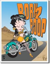 Retro Betty Boop- Born 2 Boop Tin Sign