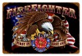Vintage-Retro Firefighter Eagle Metal-Tin Sign