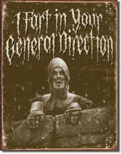 Retro Monty Python - In Your Direction Metal Sign