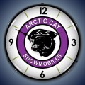 Vintage-Retro  Artic Cat Lighted Wall Clock