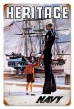Vintage-Retro Navy Heritage Metal-Tin Sign