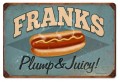 Vintage-Retro Franks Metal-Tin Sign