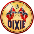 Vintage-Retro Dixie Gasoline Metal-Tin Sign LARGE