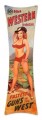 Vintage-Retro Western Magazine Metal-Tin Sign