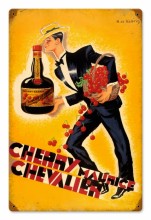Vintage-Retro Cherry Brandy Tin-Metal Sign