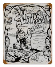 Vintage-Retro Von Hot Rod Cartoon Metal-Tin Sign