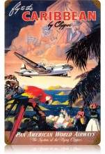Vintage-Retro Caribbean Metal-Tin Sign