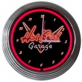 Retro HOT ROD GARAGE NEON CLOCK 15 x 15 Inches