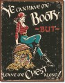 Retro Me Booty Tin Sign
