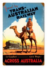 Vintage-Retro Travel Australia Metal-Tin Sign