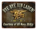 Vintage-Retro Bye Bye Bin Laden Metal-Tin Sign