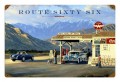 Vintage Route 66 18 x 12 Inches Metal Sign
