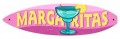 Vintage-Retro Margaritas Surfboard Metal-Tin Sign
