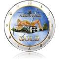 Vintage-Retro American Gold Wall Clock