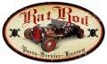 Vintage-Retro Rat Rod Oval Metal-Tin Sign
