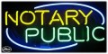 Neon Business Sign - Notary Public