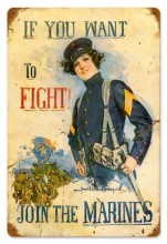 Vintage-Retro Join The Marines Metal-Tin Sign