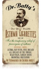 Vintage-Retro Asthma Cigs Metal-Tin Sign