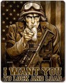 Vintage-Retro Sam Grunt Metal-Tin Sign