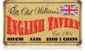 Vintage-Retro Old William's Tavern Metal-Tin Sign