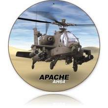 Vintage-Retro Apache Round Metal-Tin Sign