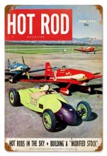 Vintage-Retro Hot Rods In The Sky (Jun. 1951) Metal-Tin Sign