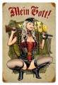 Vintage-Retro Gunner Girl Metal-Tin Sign