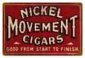 Vintage-Retro Nickel Cigars Metal-Tin Sign
