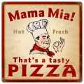 Vintage-Retro Mama Mia Pizza Metal-Tin Sign