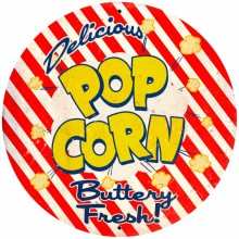 Vintage-Retro Popcorn Tin-Metal Sign LARGE
