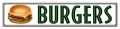 Vintage-Retro Burgers Metal-Tin Sign LARGE