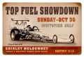 Vintage-Retro Top Fuel Showdown Metal-Tin Sign