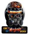 Vintage-Retro Mongoose Helmet Metal-Tin Sign