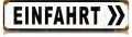 Vintage-Retro Einfahrt Metal-Tin Sign